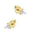 Shining CZ Crystal Silver Stud Earring STS-3755